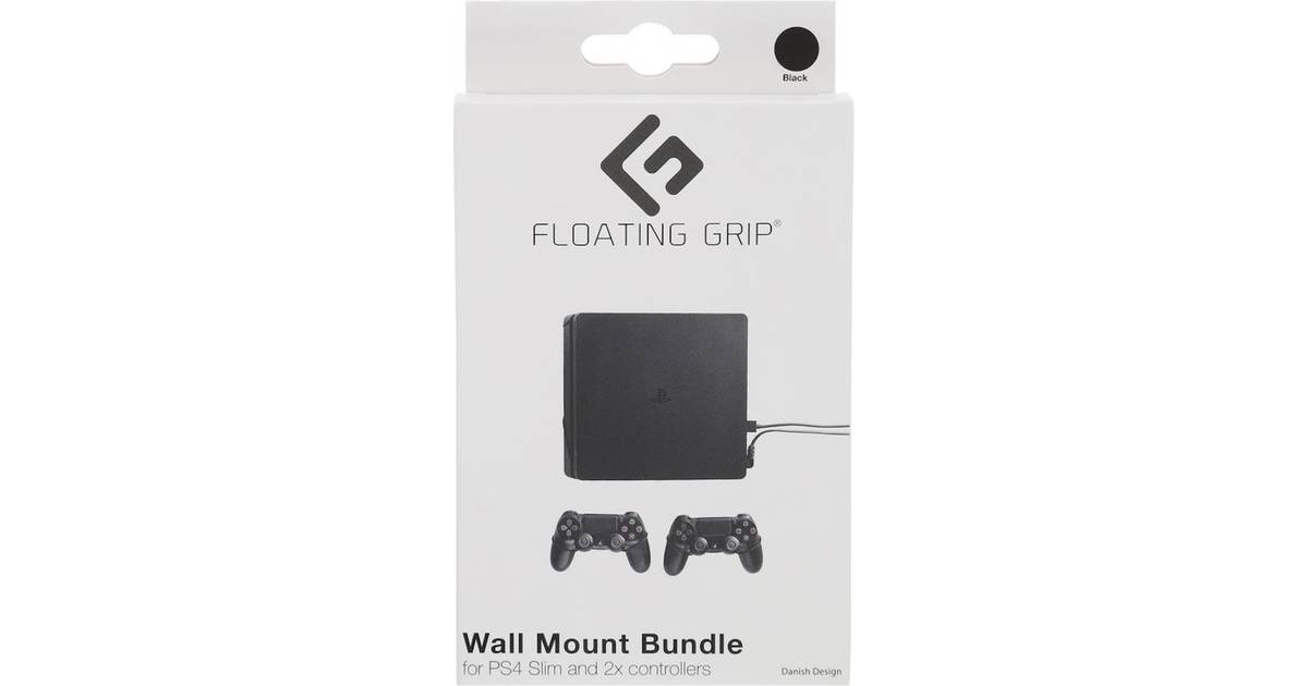 Jep vand blomsten data Floating Grip PS4 Slim Console and Controllers Wall Mount - Black • Pris »