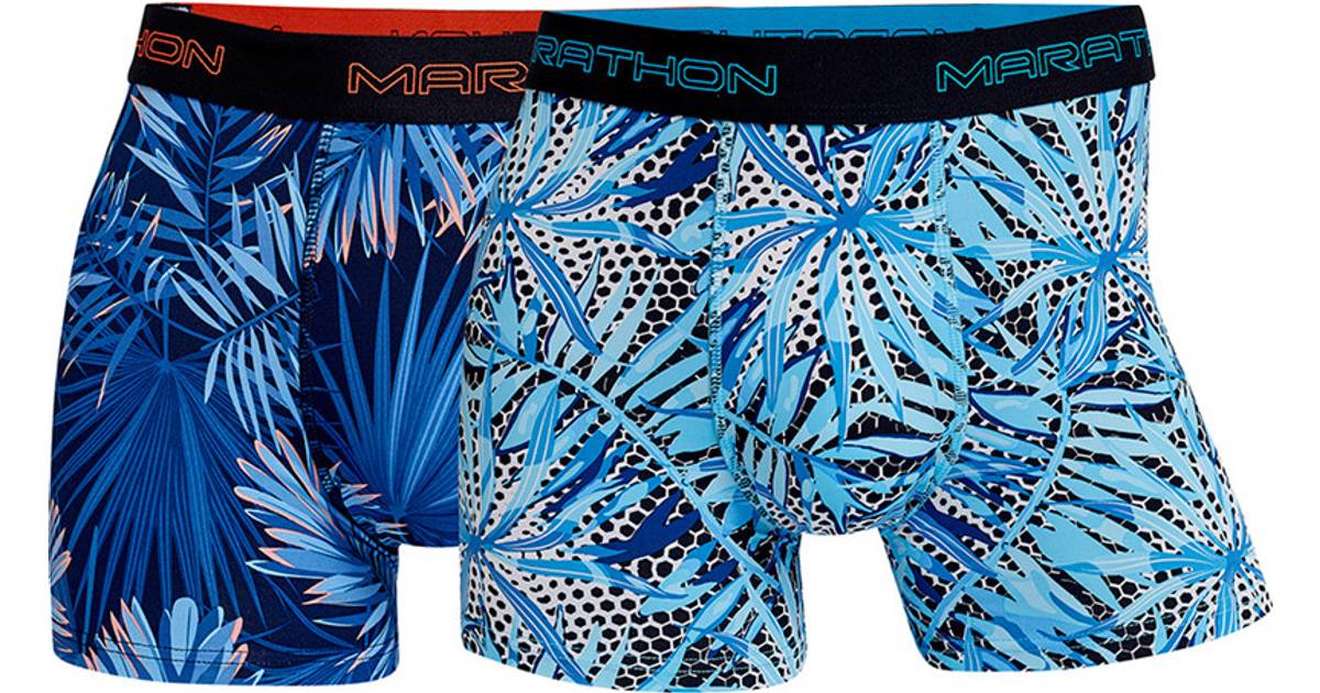 Marathon Microfiber Tights Men 2-pack - Blue • Se priser hos os »