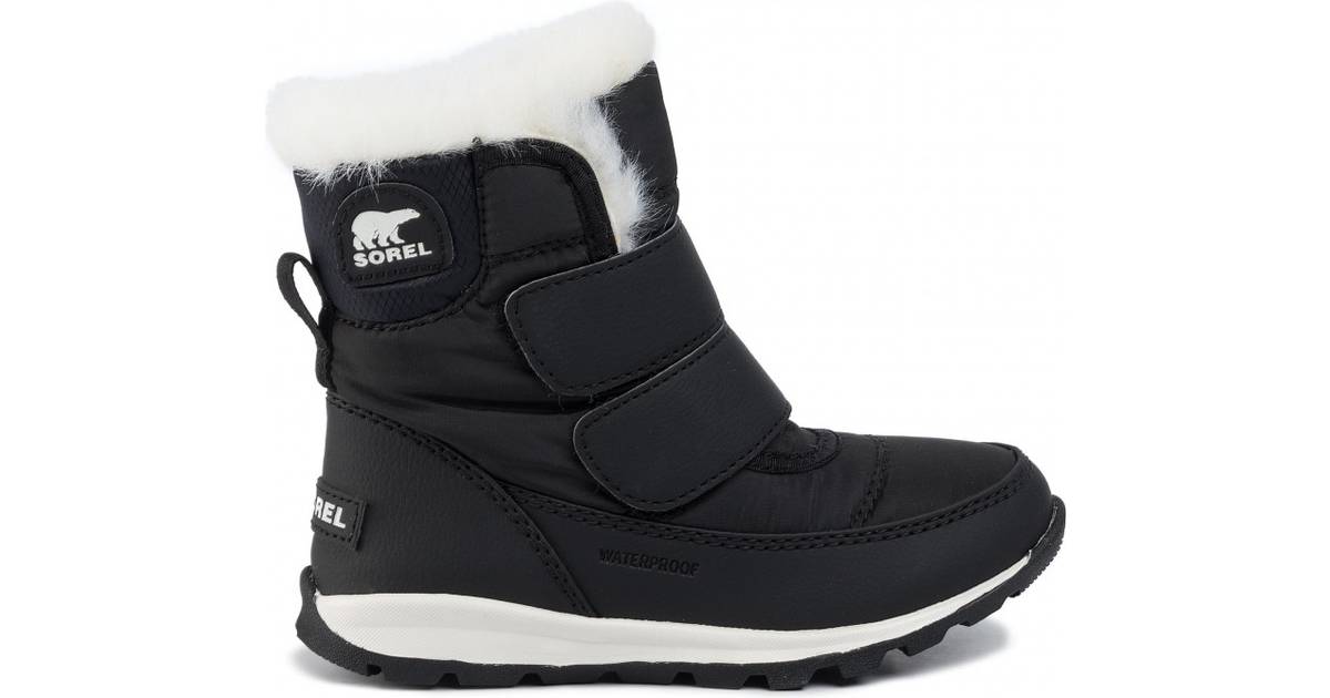 Sorel Children's Whitney Velcro Strap Boot - Black/Sea Salt • Pris »
