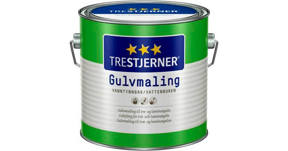 Jotun Trestjerner Gulvmaling Hvid 3L • PriceRunner »