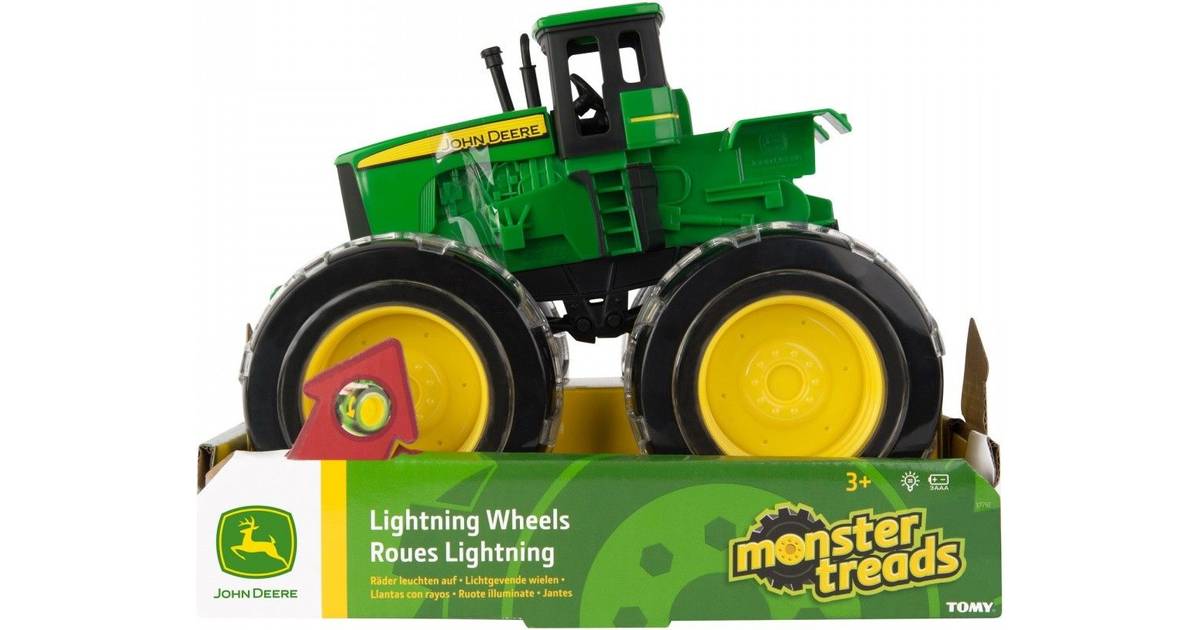 Tomy John Deere Traktor M. Monsterhjul & Lys 8'' • Pris »