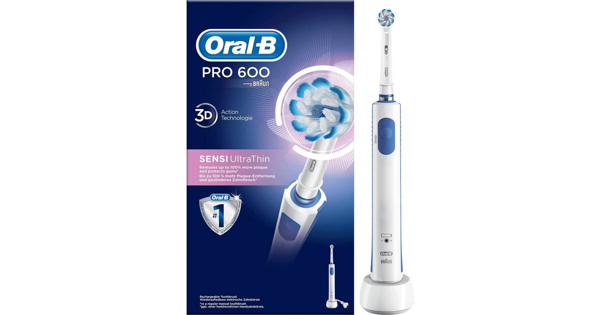 Oral-B Pro 600 Sensi UltraThin (6 butikker) • Priser »