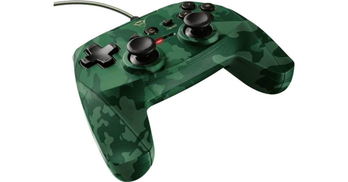 Trust GXT 540C Yula Wired Controller (PC/Playstation 3) - Black/Green Camo  • Se priser nu »