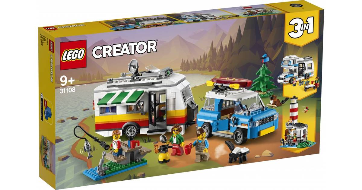 Lego Creator 3-in-1 Familieferie med Campingvogn 31108 • Pris »