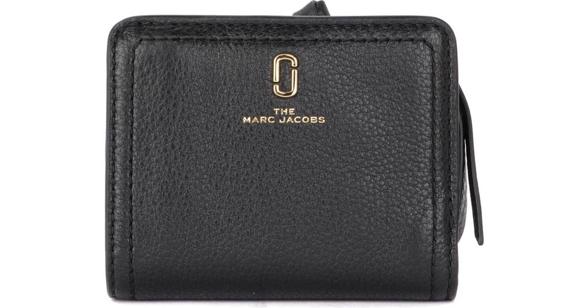 Marc Jacobs The Softshot Mini Compact Wallet - Black • Se priser nu »