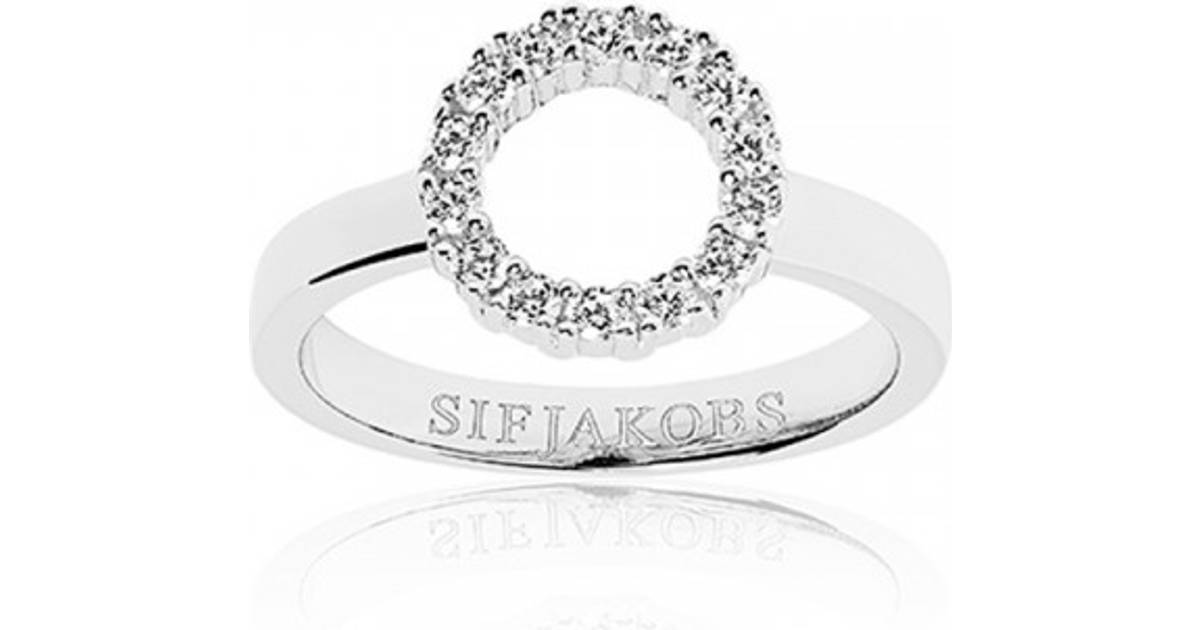 Sif Jakobs Biella Piccolo Ring - Silver/White • Pris »