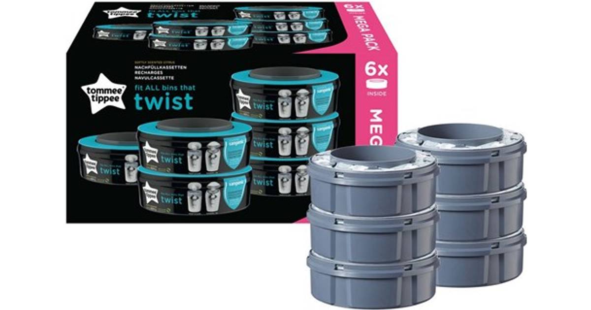 Tommee Tippee Sangenic Refill Twist & Click 6-pack • Pris »