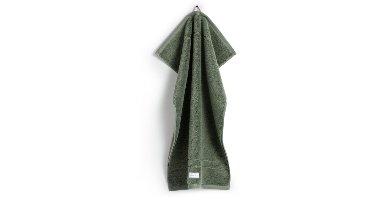Gant Home Premium Gæstehåndklæde Grøn (70x50cm) • Se priser hos os »