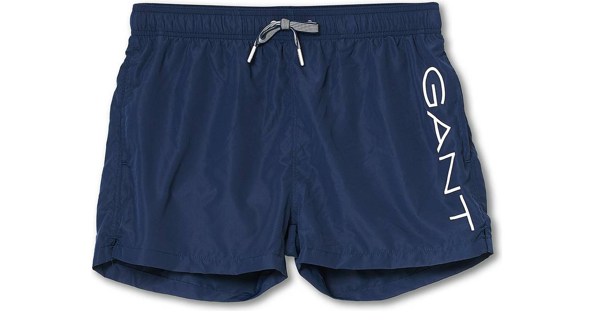 Gant Logo Lightweight Swim Shorts - Marine • Se priser hos os »