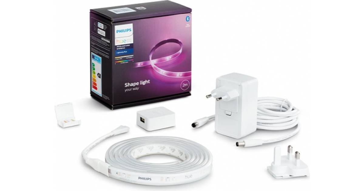Philips Hue White and Color Ambiance Lightstrip Plus 2m Hyldebelysning •  Pris »