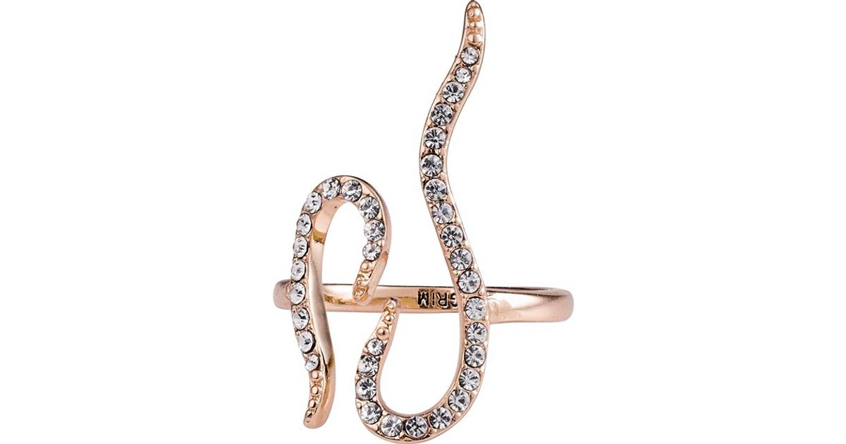 Pilgrim Beauty Ring - Rose Gold/Transparent • Se pris