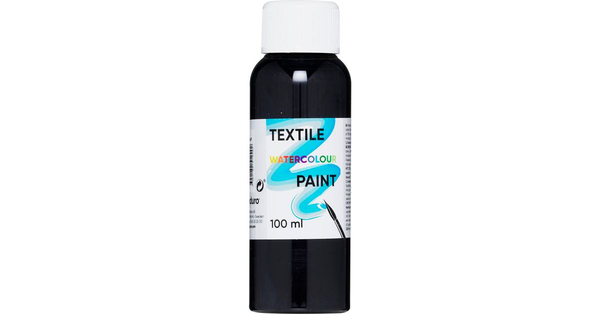 Panduro Watercolor Textile Color Black 100ml • Se priser hos os »
