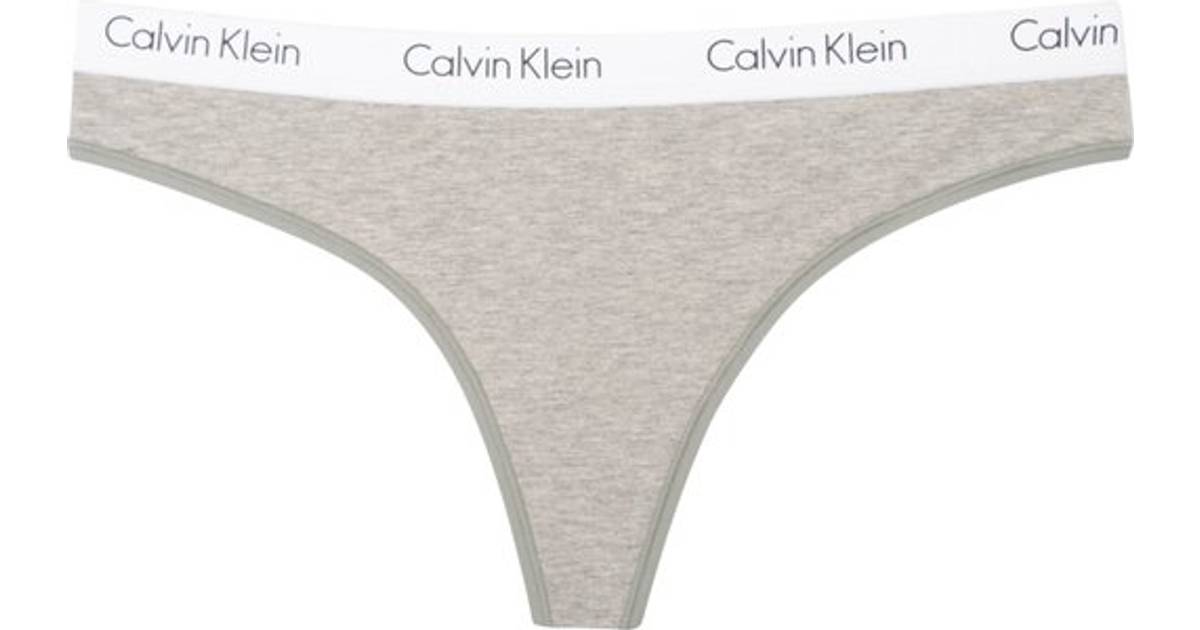 Calvin Klein CK One Cotton Thong - Grey Heather • Pris »