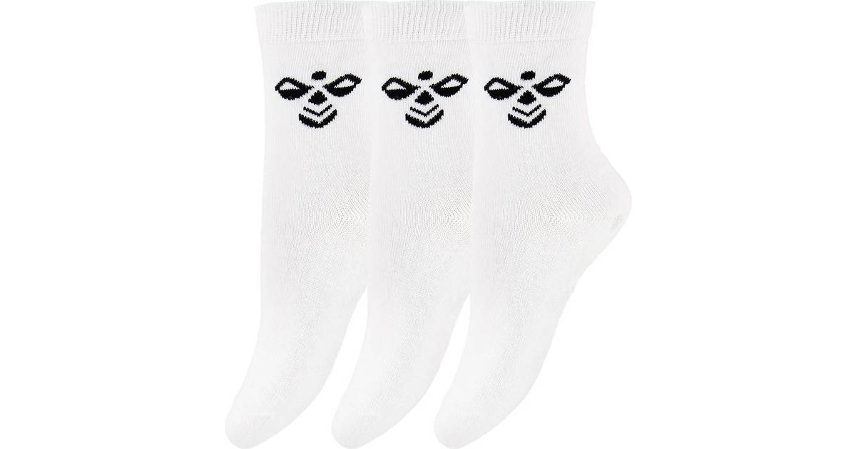Hummel Sutton Socks 3-pack - White (207550-9001) • Se priser hos os »