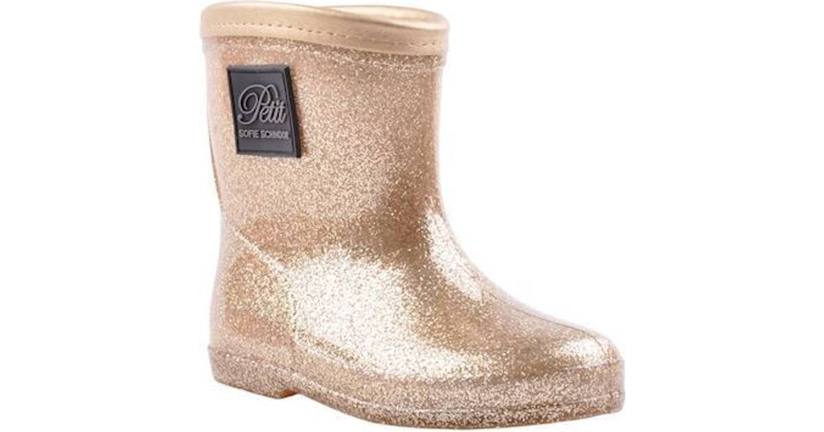 Petit by Sofie Schnoor Rubber Boot - Gold/Champagne • Pris »