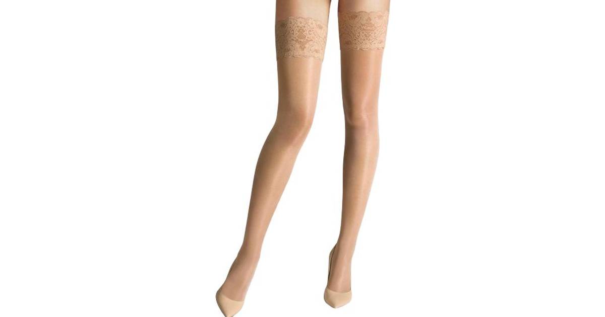 Wolford Satin Touch 20 Stay-Up - Gobi • PriceRunner »