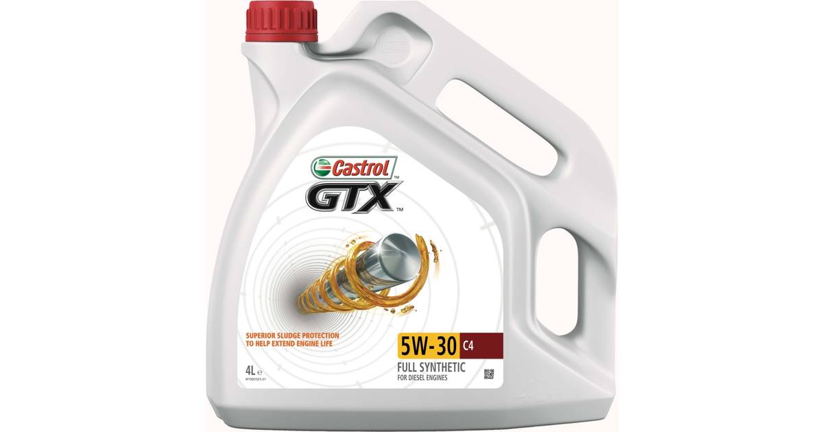 Castrol GTX 5W-30 C4 4L Motorolie • Se PriceRunner »