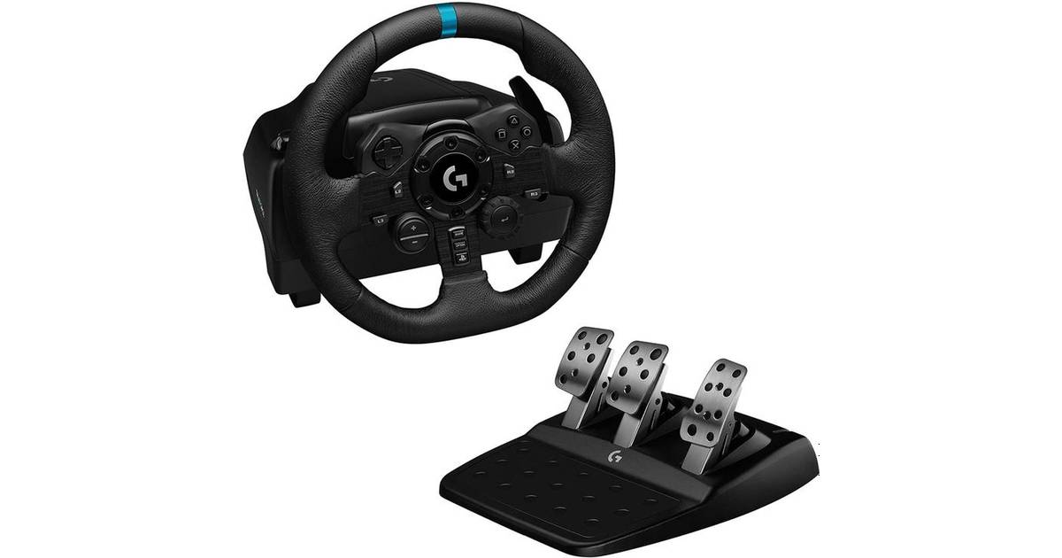 Logitech G923 Driving Force Racing PC/PS4 - Black • Pris »