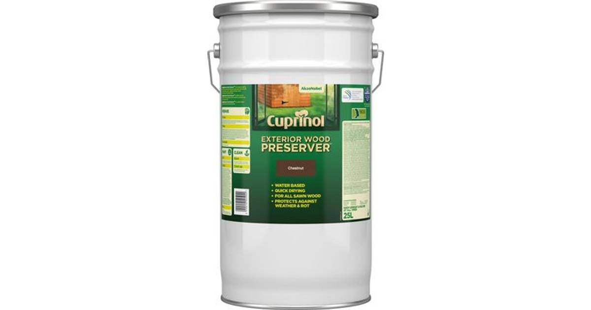 Cuprinol Exterior Wood Preserver (BP) Træbeskyttelse Chestnut 25L • Pris »