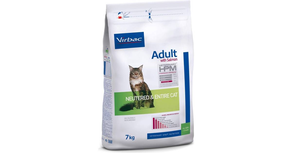 Virbac HPM Adult Cat Salmon 7kg (2 butikker) • Priser »