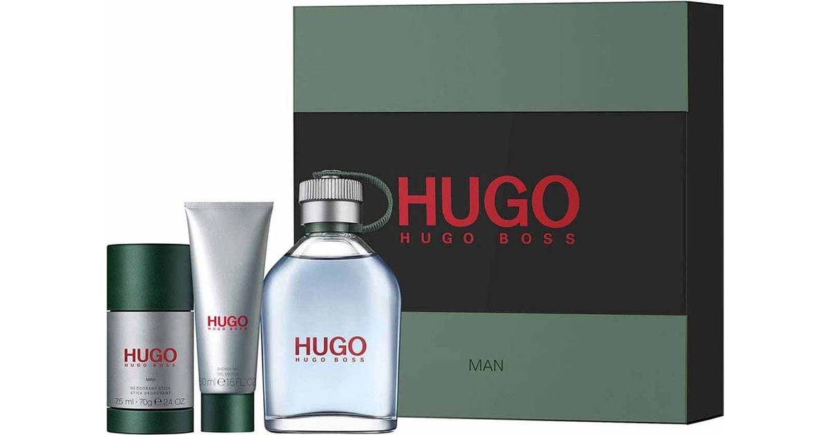 Hugo Boss Hugo Man Gift Set EdT 125ml + Deo Stick 75ml + Shower Gel 50ml •  Se priser nu »