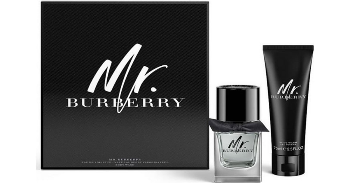 Burberry Mr. Burberry Gift Set EdT 50ml + Shower Gel 75ml • Se priser nu »