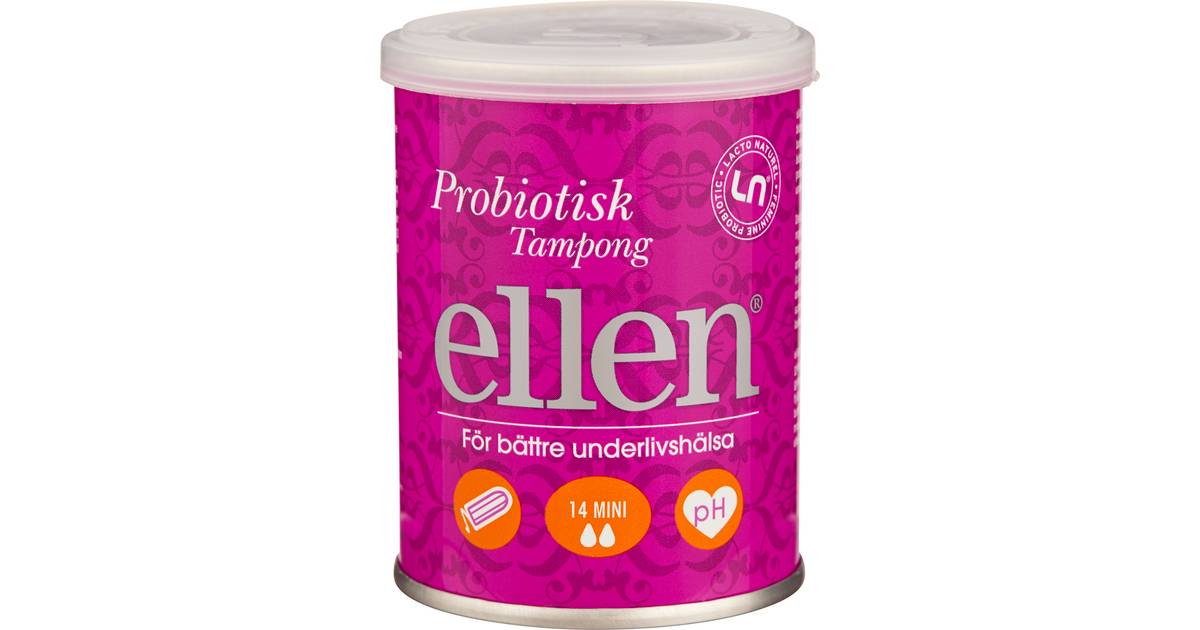 Ellen Probiotiske Tamponer Mini 14-pack • Se priser »