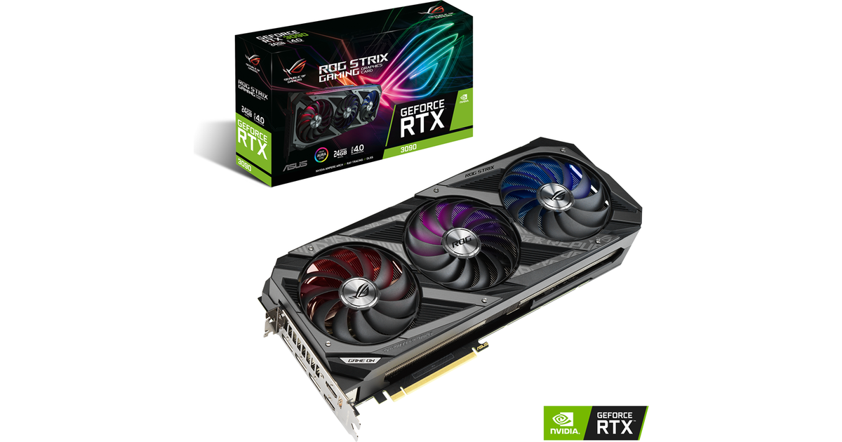 ASUS GeForce RTX 3090 ROG Strix Gaming OC 2xHDMI 3xDP 24GB • Pris »