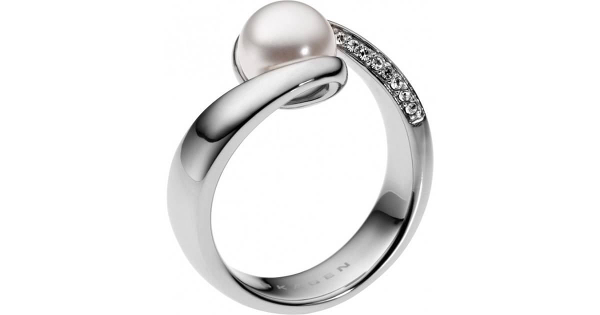 Skagen Agnethe Ring - Silver/Pearl/Transparent • Pris »
