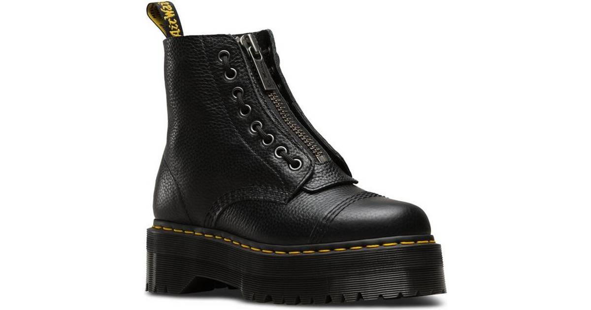 Dr Martens Sinclair Leather Platform Boots W - Black Milled Nappa • Se  priser nu »