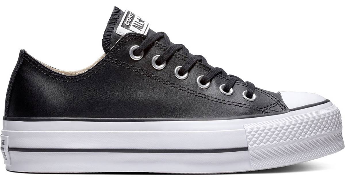 Converse Chuck Taylor All Star Platform Clean Leather Low-Top - Black/White
