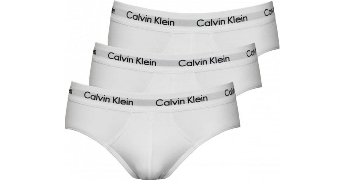Calvin Klein Cotton Stretch Briefs 3-pack - White • Se priser hos os »