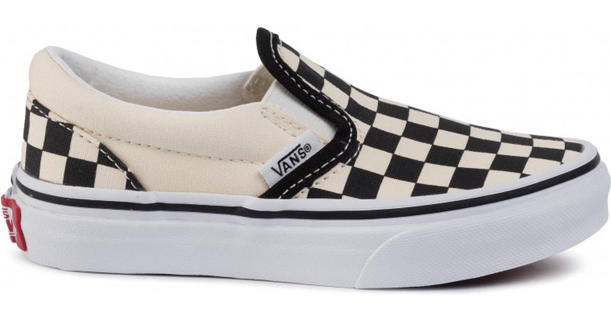 Vans Kid's Classic Slip-On - Checkerboard Black/White • Pris »
