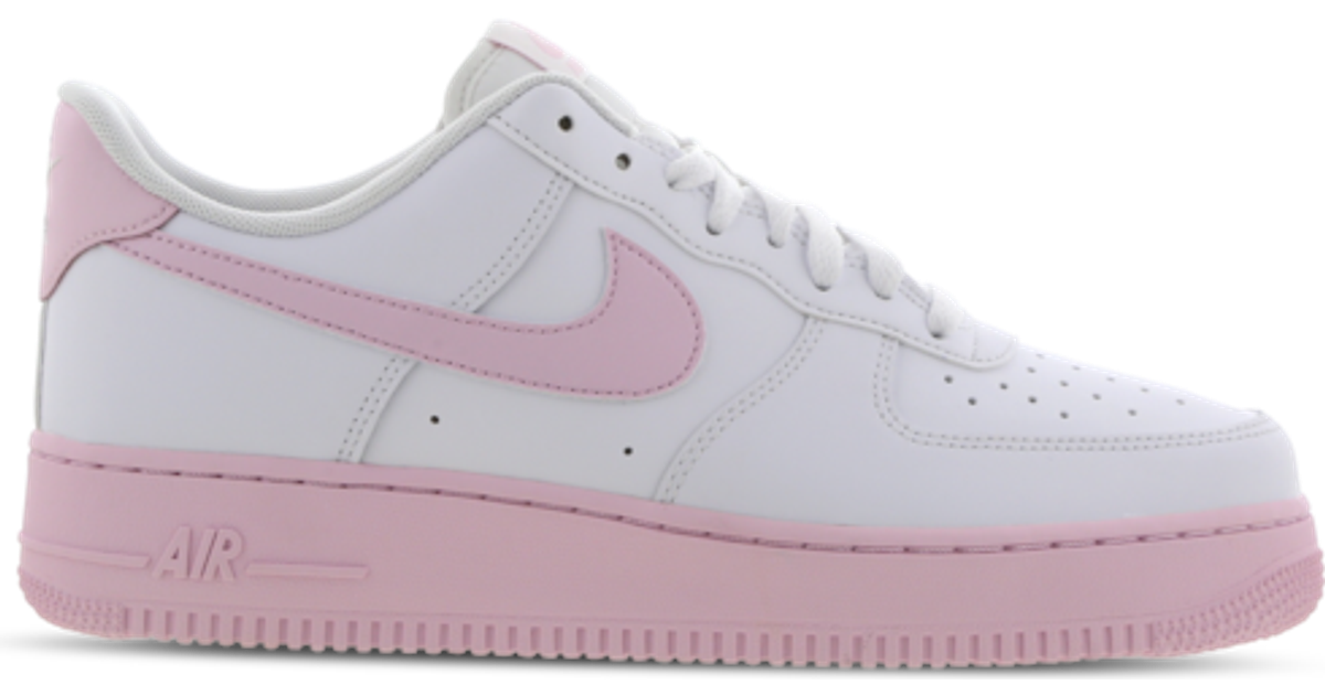 Nike Air Force 1 '07 Low M - White/Pink Sole • Se priser hos os »