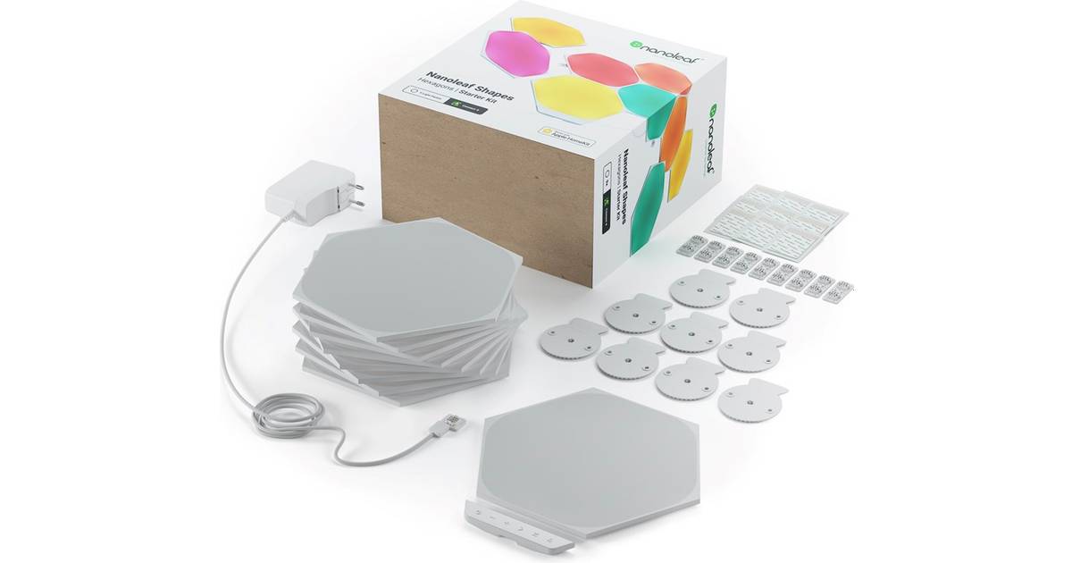 Nanoleaf Hexagons Starter Kit 9-pack Væglampe • Pris »