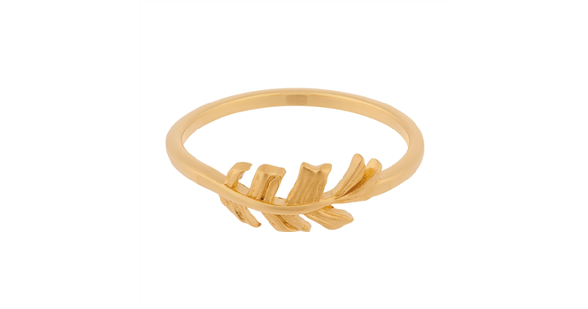 Pernille Corydon Leaf Ring - Gold • Se PriceRunner »