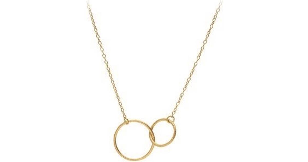 Pernille Corydon Double Plain Necklace - Gold • Se pris