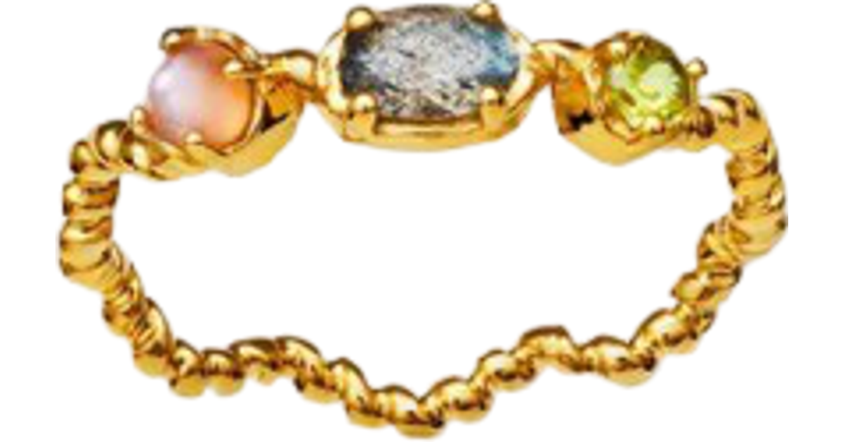 Maanesten Solange Ring - Gold/Multicolour • Se pris »