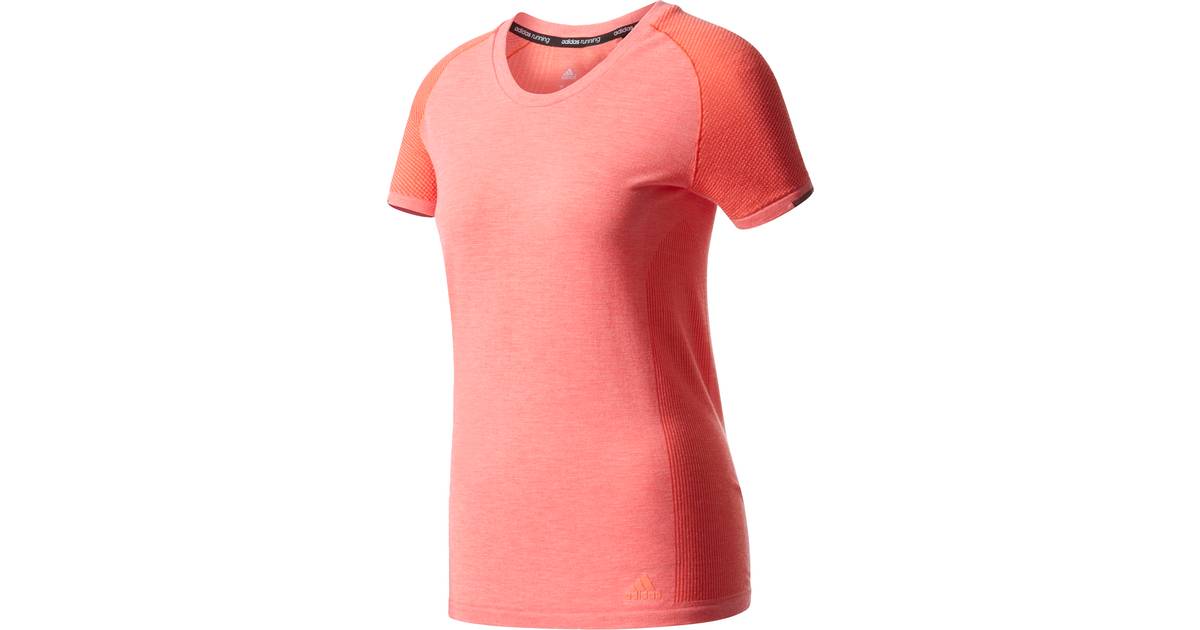 Adidas Primeknit Wool T-shirt Women - Pink/Easy Coral/Black • Pris »