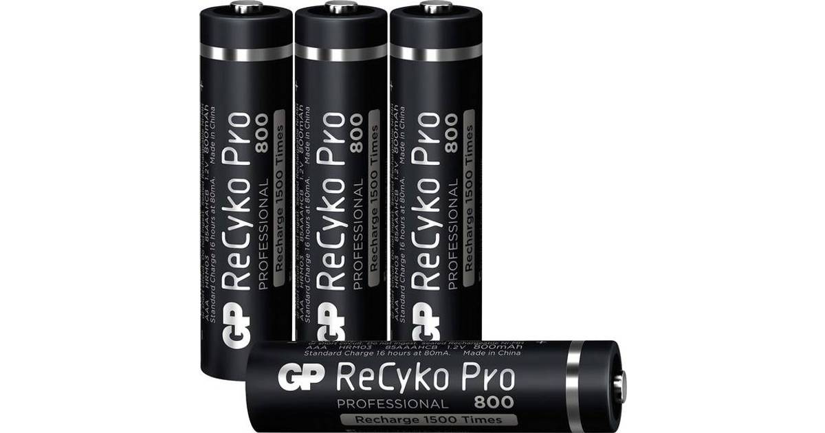 GP Batteries ReCyko Pro AAA Battery 4-pack • Priser »