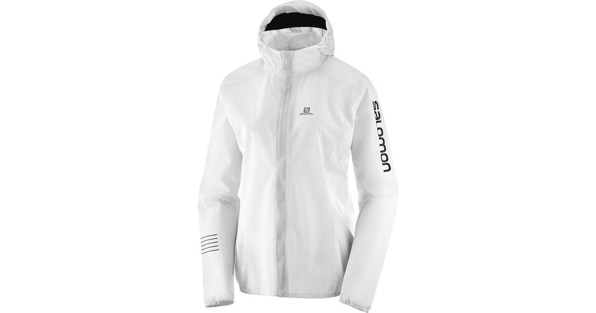 Salomon Bonatti Race Waterproof Jacket Women - White • Se priser nu »