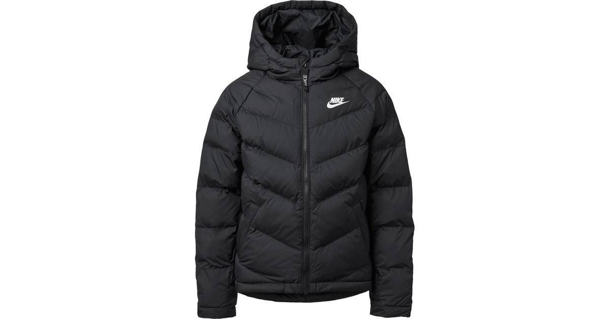 Nike Older Kid's Fill Jacket - Black/Black/Black/White (CU9157-010) • Pris »