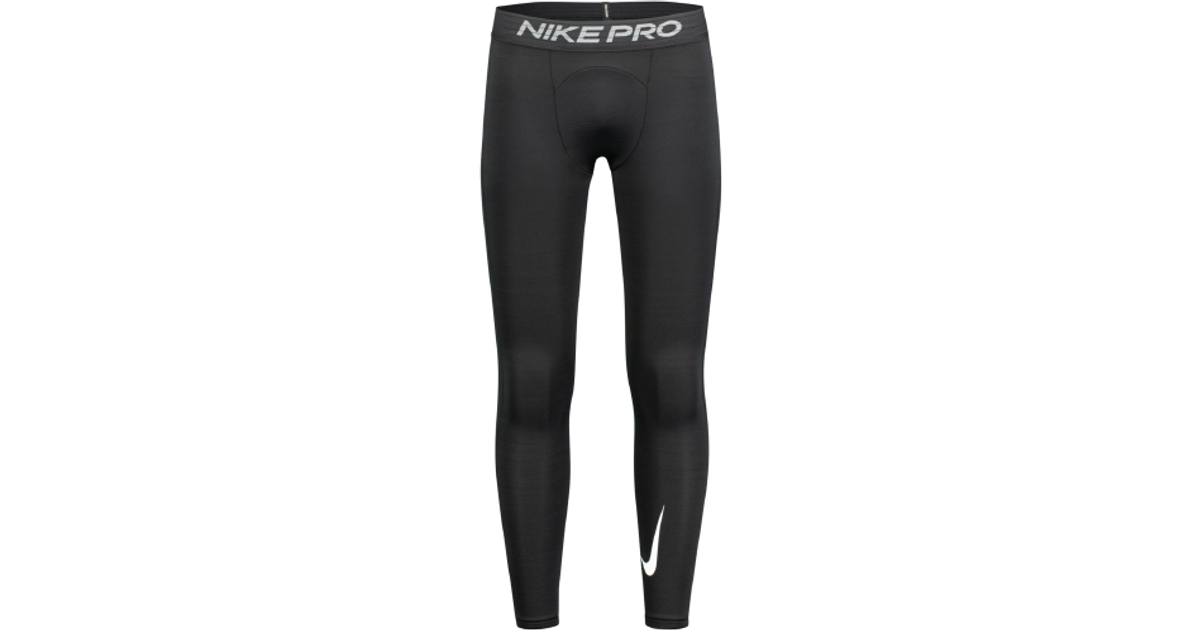 Nike Pro Warm Tights Men - Black/Black/White • Pris »