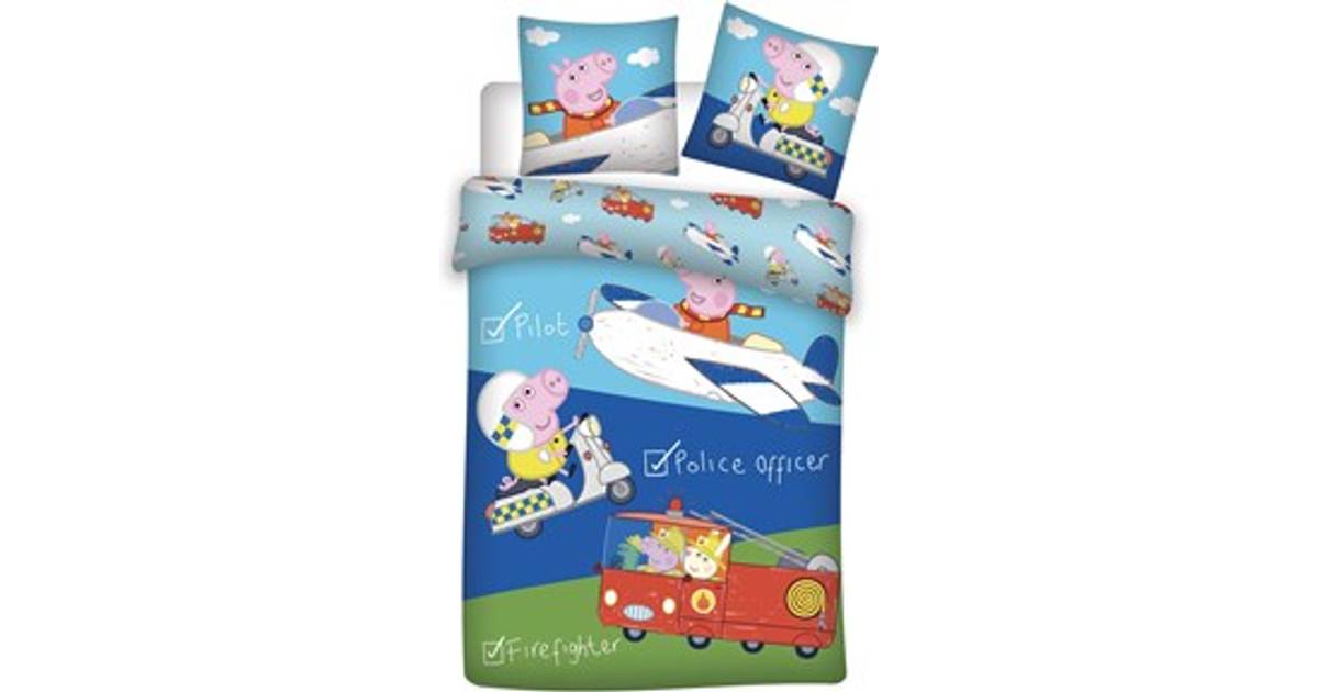 BrandMac Peppa Pig Junior Sengetøj 100x140cm • Pris »