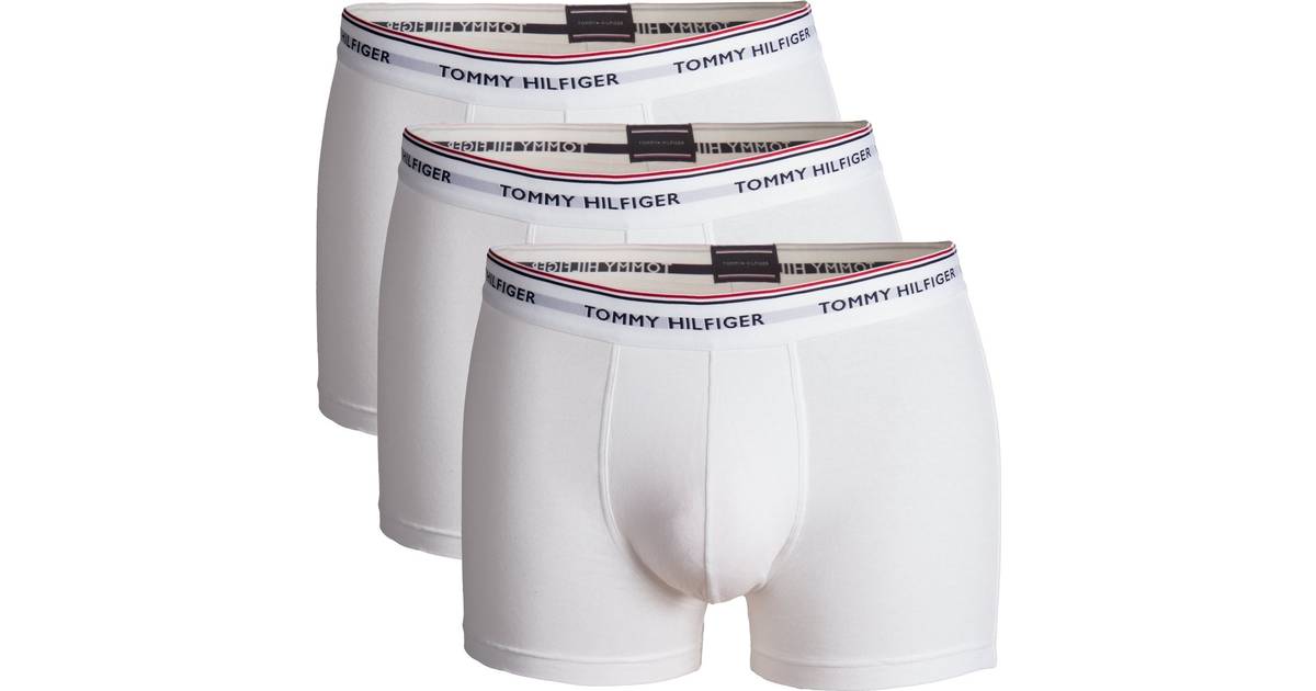 Tommy Hilfiger Stretch Cotton Trunks 3-pack - White • Pris »