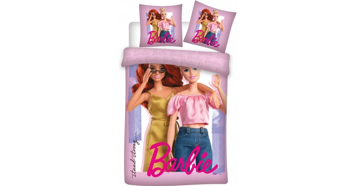 BrandMac Barbie Sengesæt 140x200cm • Se PriceRunner »