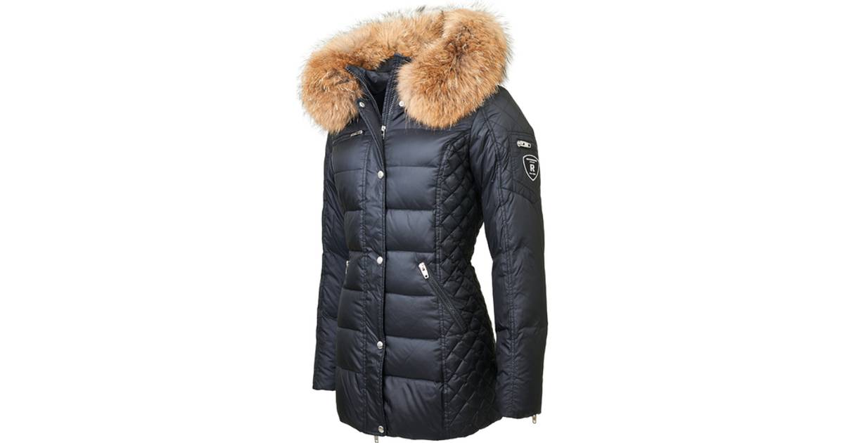 RockandBlue Beam Mid Jacket - Black/Natural (Real Fur) • Pris »