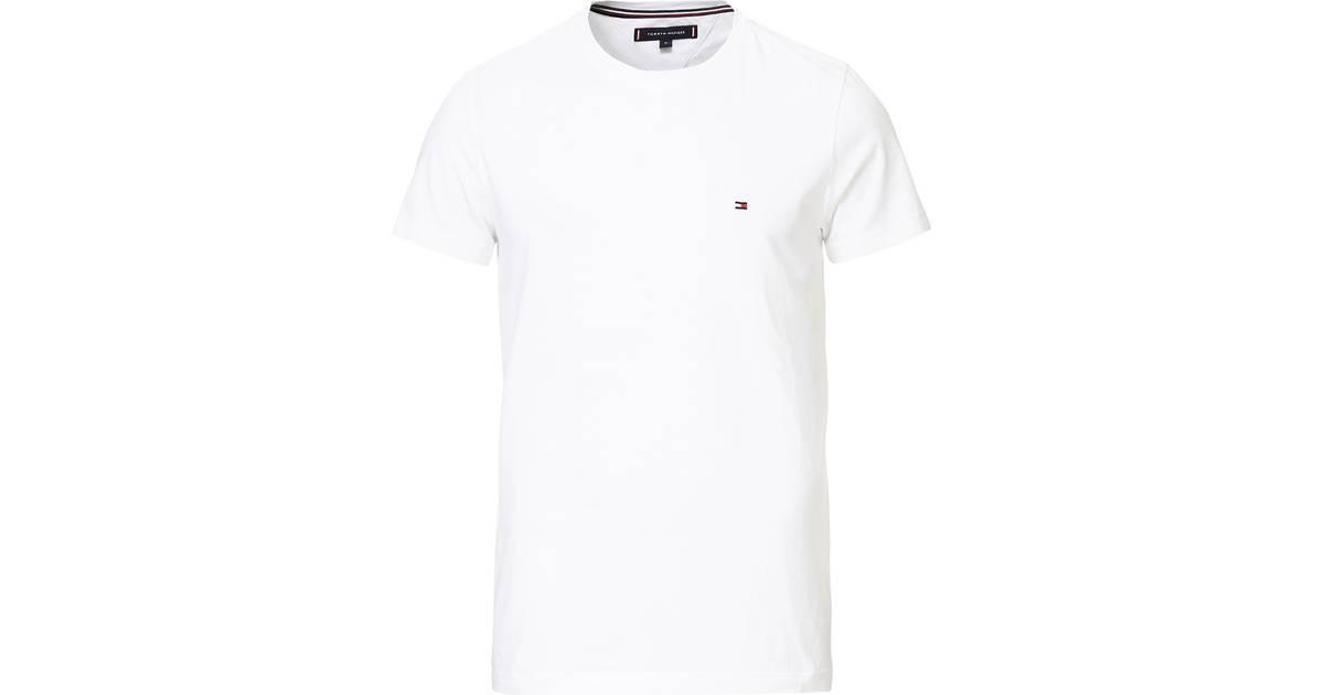 Tommy Hilfiger Stretch Slim Fit T-shirt - Bright White • Pris »
