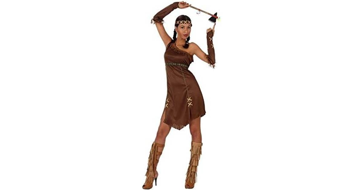 Atosa Brown Indian Woman Costume • Se laveste pris nu