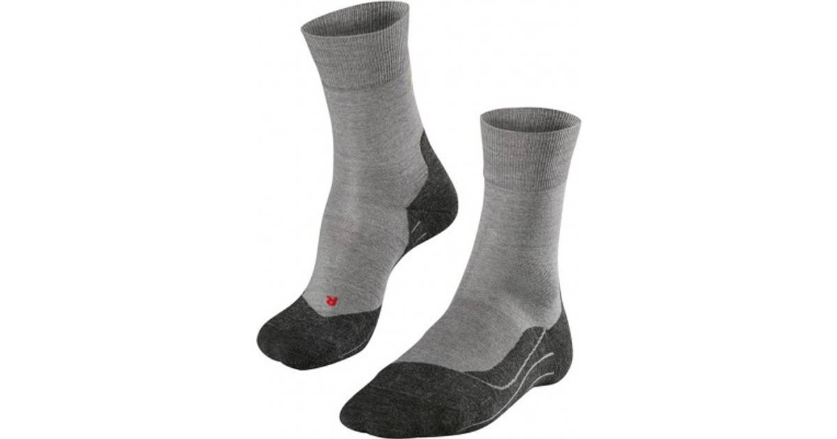 Falke RU4 Wool Medium Thickness Padding Running Socks Men - Light Grey Mel.  • Pris »